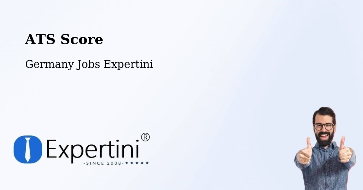 Resume ATS Score & Job Description Match Tool – Iserlohn - Germany Jobs Expertini