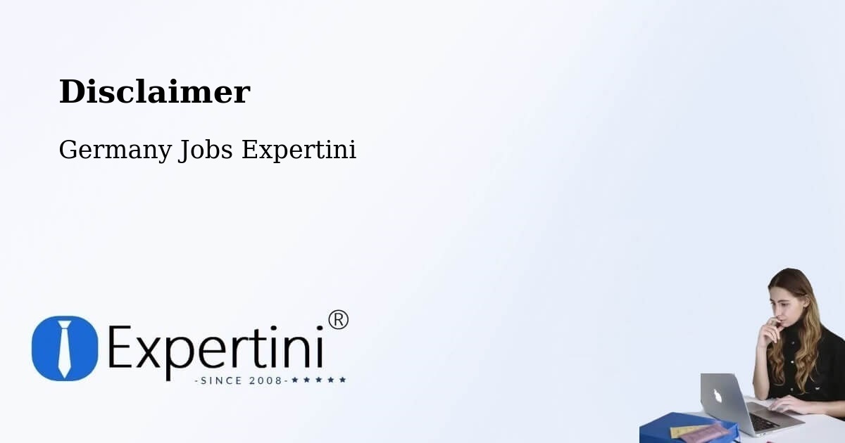 Disclaimer – Iserlohn - Germany Jobs Expertini
